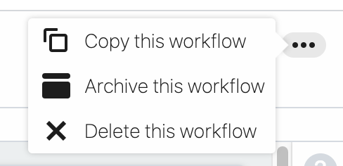 Delete workflow