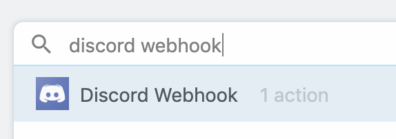 Discord Webhook integration