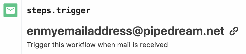 Custom workflow email address